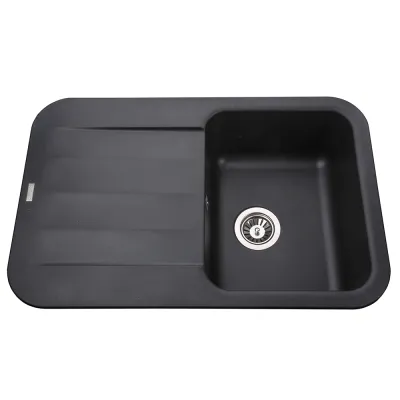 Гранітна мийка Globus Lux OBER 780х500-А0002, чорний